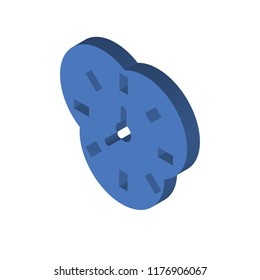 Alarm clock isometric left top view 3D icon - Powered by Shutterstock - Get 15% off with code: PIKWIZARD15