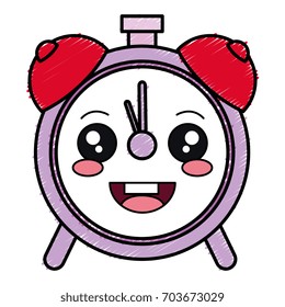 alarm clock kawaii character