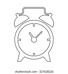 Alarm clock line icon