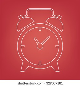 Alarm clock line icon