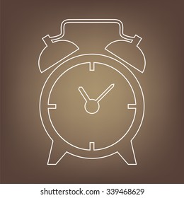 Alarm clock line icon