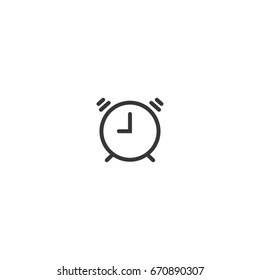 alarm clock line icon