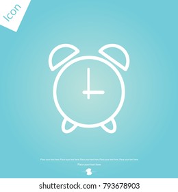 Alarm clock line icon