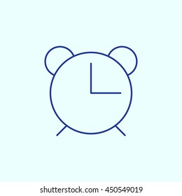 Alarm Clock Line icon. Eps-10.