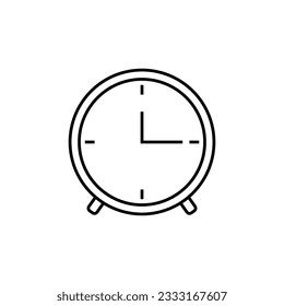 Alarm clock line icon. Time management, deadline, time management. Vector illustration