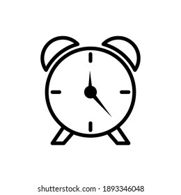 Alarm Clock line icon vector in trendy