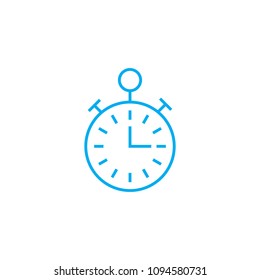 Alarm clock linear icon concept. Alarm clock line vector sign, symbol, illustration.
