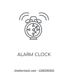 Alarm Clock linear icon. Alarm Clock concept stroke symbol design. Thin graphic elements vector illustration, outline pattern on a white background, eps 10.