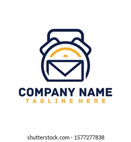 Alarm clock logo icon isolated. Watch object, time office symbol. 
