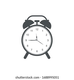 Alarm Clock Logo.Ringing Icon Modern Design.