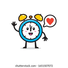 Alarm clock mascot character design