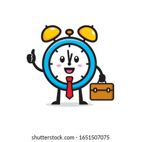 Alarm clock mascot character design