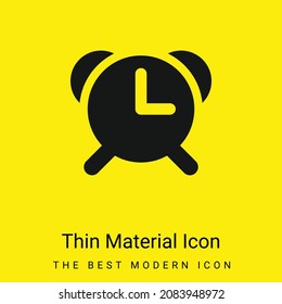 Alarm Clock minimal bright yellow material icon