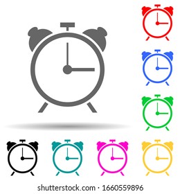 icono de alarma de varios colores. Glifo simple, vector plano de iconos deportivos para ui y ux, sitio web o aplicación móvil