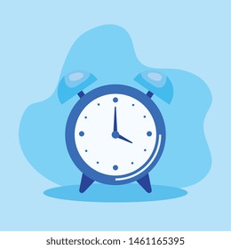 alarm clock object with time symbol