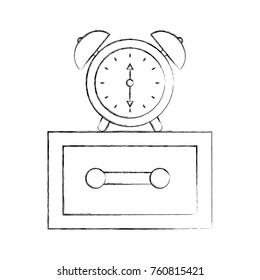 alarm clock on bedside table alert morning