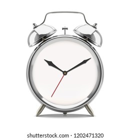 Alarm clock on white background
