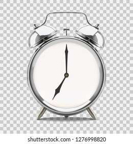 Alarm clock on white background