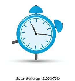 Alarm clock on white background