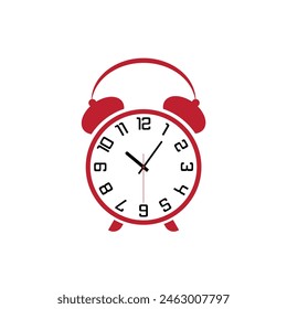 alarm clock on white background	