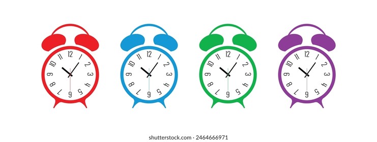 alarm clock on white background	