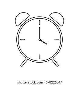 Alarm clock outline icon