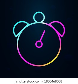 Alarm clock outline nolan icon. Simple thin line, outline vector of education icons for ui and ux, website or mobile application
