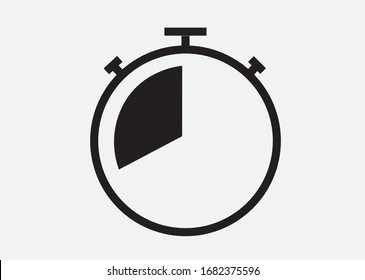 Reloj de alarma sobre fondo blanco. Ilustración vectorial.