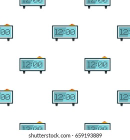 Alarm clock pattern seamless for any design vector illustration