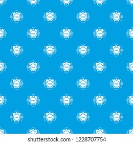 Alarm clock pattern vector seamless blue repeat for any use