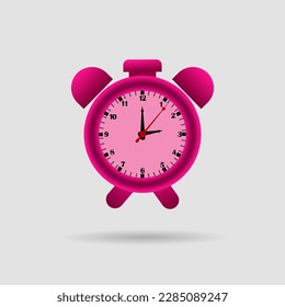 alarm clock pop art flat style icon Free Vector