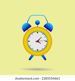 alarm clock pop art flat style icon free vektor 