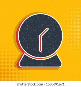 alarm, clock pop art, retro icon. Vector illustration of pop