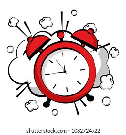 alarm clock pop art style