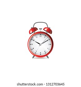 alarm clock realistic vector on a white background