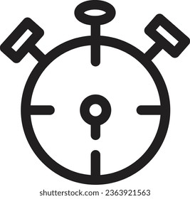 Alarm Clock Reminder Outline Icon