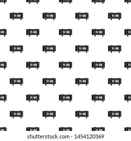 Alarm clock retro pattern seamless vector repeat geometric for any web design