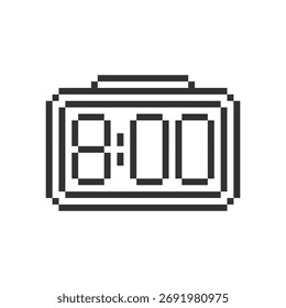 despertador retro pixel art