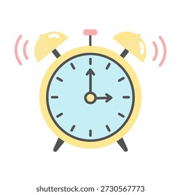 Alarm Clock Ringing design illustration