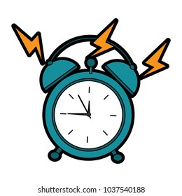 alarm clock ringing  icon image vector illustration design 