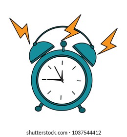 alarm clock ringing  icon image vector illustration design 