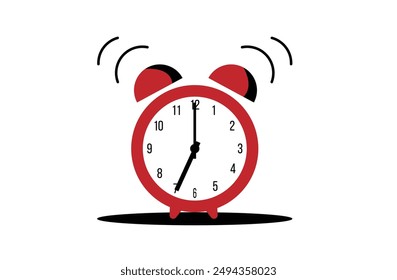 Alarm Clock Ringing in the Morning. Time to wake up and go to work or school