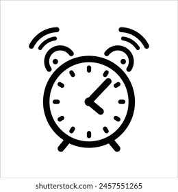 alarm clock ringing timer wake up time icon