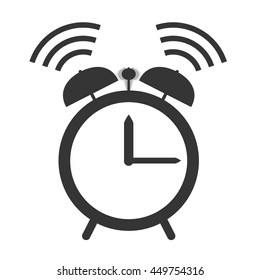 Alarm Clock Ringing, Vector Design