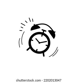 Alarm clock ringing vector icon. Time limit symbol, countdown icon. Alert time icon.