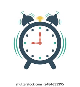 Alarm clock ringing and vibrating