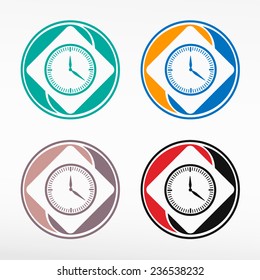 Alarm clock - round color set