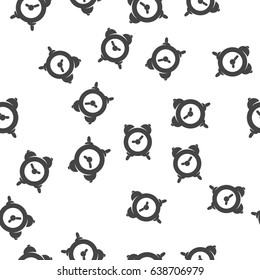 Alarm clock seamless pattern. Vector illustration for backgrounds