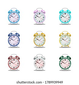Juegos de reloj de alarma con varios colores 