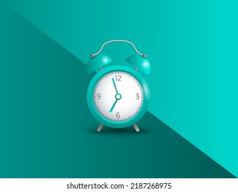 Alarm clock simple vector green - Powered by Shutterstock - Get 15% off with code: PIKWIZARD15
